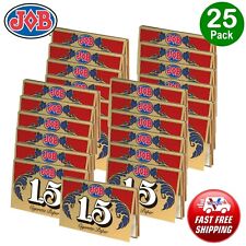 25X JOB Gold 1 1/2 1.5 Rolling Papers 25 Booklet (24 Paper Each) picture