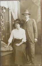 RPPC Chicago Jack with Edna Koalenz Illinois Antique Real Photo Postcard 1910 picture
