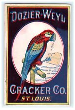 Dozier Weyl Cracker Co. St. Louis Missouri Parrot Victorian Card Early View picture