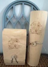 Rare Timeless Messages In A Bottle Wood Paper Scroll Balsa Wood Box & Bottle picture