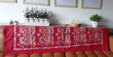 Alpaca Wolf Peruvian Andean Textile, Blanket, Handmade  77”x 30”  picture