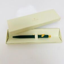 Authentic Rolex Ballpoint Pen Rare Green gold Finish Cap Type with Case Japan picture