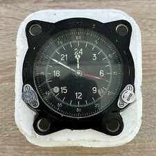 RARE 129-ChS 55M Russian USSR Military AirForce Aircraft Cockpit Clock picture