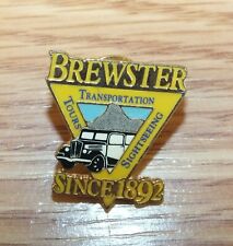 Brewster Since 1892 Tours Transportation Sightseeing Collectible Travel Pin  picture