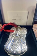 TOWLE Sterling Silver ANGEL Christmas Ornament 1st Edition RARE Gold Accent 2001 picture
