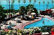 1960'S. OCEANSIDE POOL. LA VALENCIA HOTEL. LA JOLLA, CA  POSTCARD v6 picture