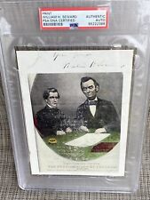 William H Seward Signed Emancipation Typescript Abe Lincoln Sec State Autograph picture