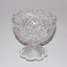 Antique Westmoreland Glass Flattened Diamond Thumbelina Child Punch Bowl Only picture