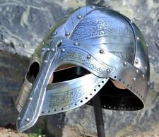18GA SCA LARP Medieval HBOATS AND HARDENED NJORD NORMAN Viking Helmet Replica picture