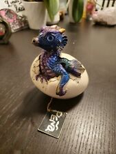 Windstone Editions Pena 1996 Hatching Peacock Empress Baby Dragon Egg Hatchling picture