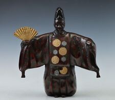 Japanese Noh Dancer Dark Bronze Figure -Okina- 翁 Tsushima picture