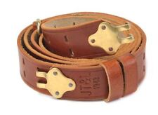 M1907 LEATHER SLING Brass Dated 1943 M1 GARAND SPRINGFIELD Drum Dyed Leather picture