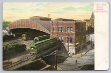 1901-07 Postcard New York Central Station Rochester NY Railroad Train picture