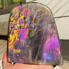 4.05lb Rare Amazing Natural Purple Labradorite Quartz Crystal Specimen Healing picture