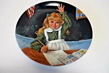 Vintage Edwin Knowles Plate 1986 LEARNING IS FUN 8.5