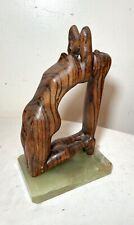 Modern carved wood nude lady woman Puzant Meymarian sculpture statue Folk art  picture
