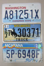 Mixed Bulk lot 3 licence/number plates US/United States/USA/American set AP13B picture