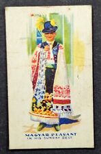 Vintage 1930s Magyar Peasant E196 Necco Candy Card #9 picture