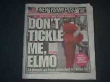 2019 SEPTEMBER 10 NEW YORK POST NEWSPAPER- DON'T TICKLE ME, ELMO-PEOPLE MOLESTED picture