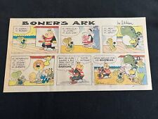 #06 BONER'S ARK by Mort Walker Lot of 8 Sunday Third Page Comic Strips 1974 picture