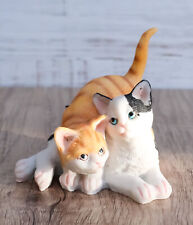 Feline Cat Two Playful Kittens Statue Adorable American Shorthair Kitty Cats picture