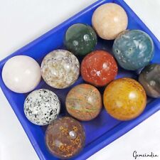 4.2 Kilo Untreated Multi Gems Healing Mineral Meditation Spheres/Balls W Stand picture