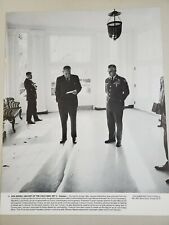 VINTAGE 11X14 PHOTO THE COLD WAR VIETNAM PRESIDENT JOHNSON & GEN. WESTMORELAND picture