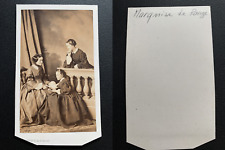 Levitsky, Paris, La Comtesse de Pange et Her Children Vintage Albumen Print CDV.  picture