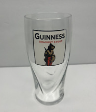 Guinness Draught Stout Bear Gravity Embossed Harp Beer Glass St Patricks Day picture