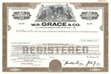 W.R. Grace and Co. - 1899 Various Denominations Specimen Bond - Specimen Stocks  picture