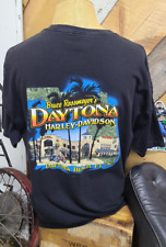Vtg '06 Harley Davidson T-Shirt Dealer Bruce Rossmeyer's Daytona Blk Men's 2XL picture