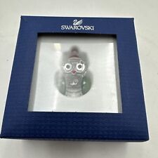 Swarovski Rocking Owl Santa Hat Christmas Crystal Authentic NEW 1140812 Complete picture