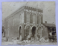 1894 E. K. Bonds Grocery Store Horse And Buggy Antique Vintage picture