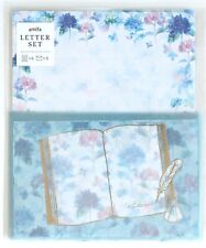 Letter Set Season Flower Hydrangea Blue 6 Sheet 3 Envelope Amifa picture