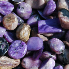 20-25pcs Genuine Charoite Crystal Tumbled Stones, Extra Small Flashy Gemstone Se picture