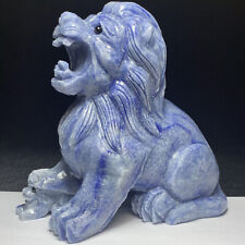 Brand New/ Natural Crystal /Dongling Jade  /Pure Handcarved/ Lion/Exquisite.Gift picture