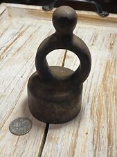 Antique Cast Iron 5 lb Horse Weight / Fence Post Weight picture