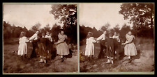 Kids Making a Round, ca.1890, Stereo Vintage Stereo Print, D Print picture