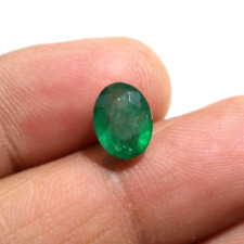 Attractive Zambian Emerald Faceted Oval Shape 2.70 Crt Emerald Loose Gemstone picture