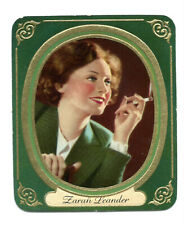 #48 Zarah Leander 1937 Garbaty Passion Film Favorites Embossed Cigarette Card picture