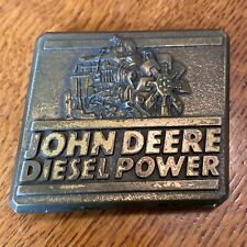 1989 John Deere Diesel Power Bronze Belt Buckle picture