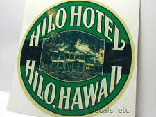Hilo Hotel Hawaii Vintage Style Travel Decal / Vinyl Sticker, Luggage Label picture