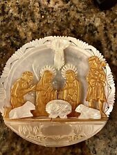 Mother of Pearl Antiq Vtg of the Birth of Christ - The Holy Nativity  6