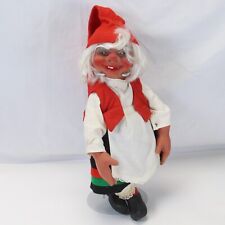Norwegian Gnome Christmas Elf Arne Hasle Woman Doll Vintage Norge 13” Norway picture