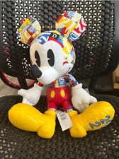 Mickey Mouse in leather and cotton. Original Disney Limited Edition picture