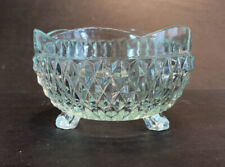 Indiana Glass Candy or Floral Dish Diamond Point Candleholder 3