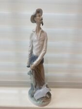 Lladro 4854 Don Quixote Standing 11.75” Literary Glazed Porcelain Figurine Spain picture
