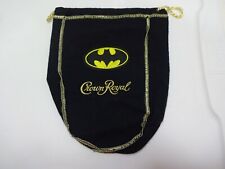 Custom Crown Royal Black Bag w/ Batman Patch picture