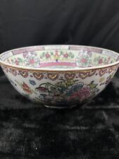 Stunning Qing Qianlong Nian Zhi Chinese Porcelain 10”D Bowl picture