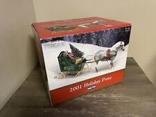 Breyer 2001 Holiday Pony Jingles With Sleigh - #700401 - New Open Box picture